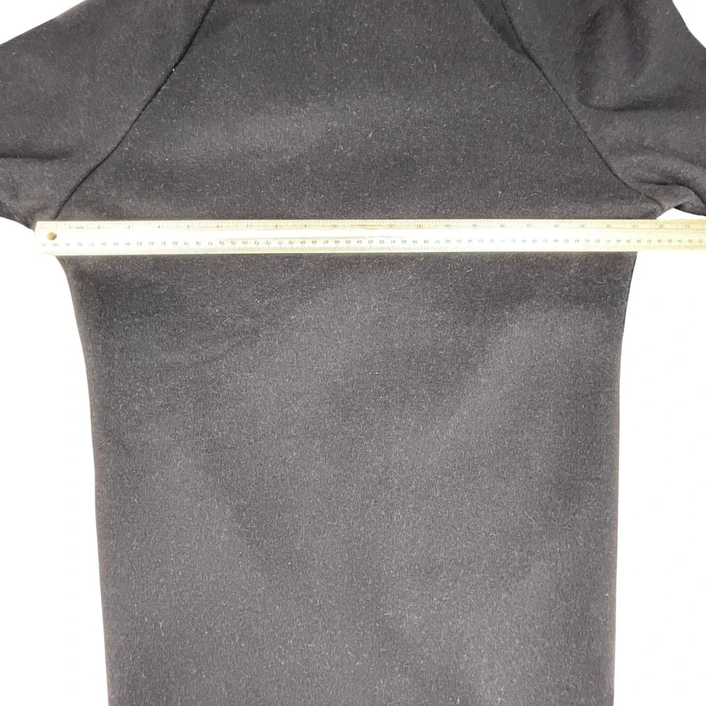 Michael Kors Coat Women L Gray Wool Blend Oversized Collar Wrap Jacket